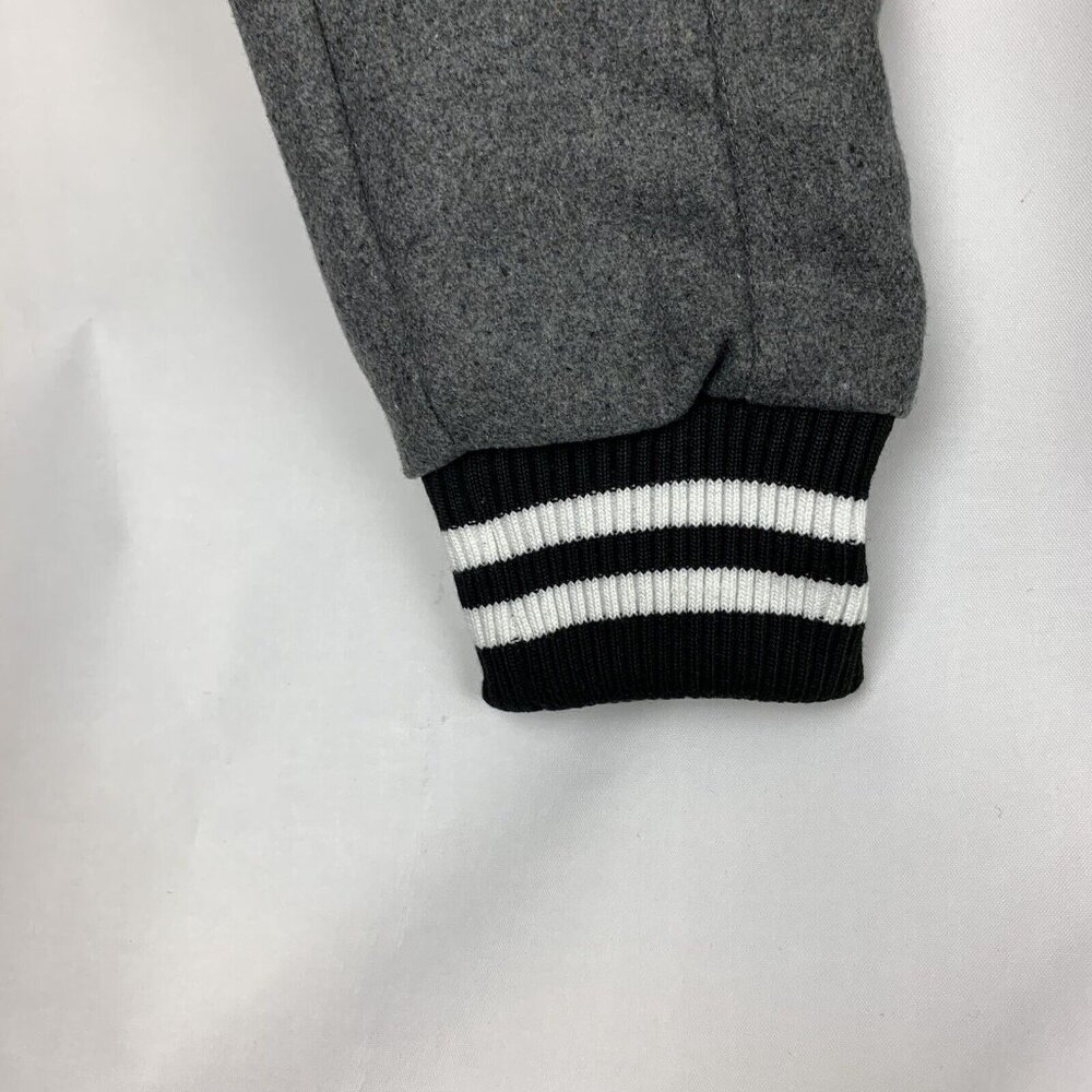 Borderlands Insert Coin Unisex Varsity Jacket S Black & Gray With Striped Cuffs - Picture 4 of 9